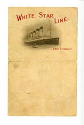 Papeterie vierge du R.M.S Titanic [donnée aux Hurds par un survivant inconnu], vers 1912