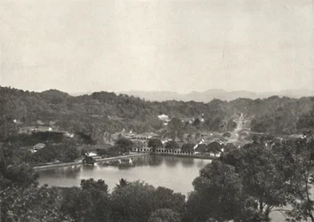 Vue sur le lac de Kandy depuis Greory-Road vers NNW, 1926