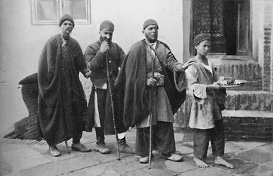 Mendiants aveugles de Téhéran, Perse, 1902