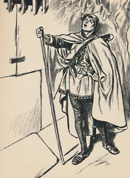 Blondel chante sous la fenêtre de Richard, vers 1907