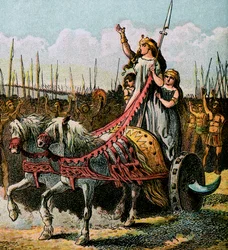 Boadicée et son armée, c1850
