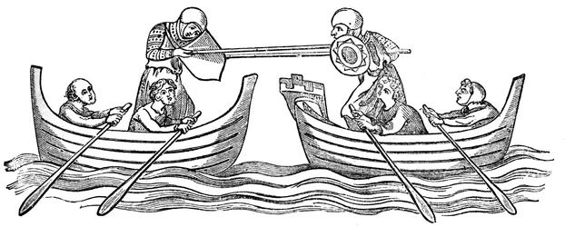 Joute nautique, 14e siècle, 1833