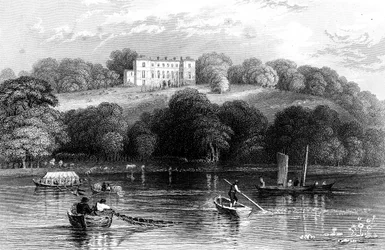 Navigation sur la Tamise près de Henley, Oxfordshire, 1830