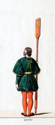 Bateliers, costume pour la pièce de Shakespeare, Henry VIII