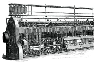 Bobine et cadre volant, vers 1880