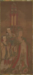 Bodhisattva et ses assistants, 14ème siècle