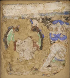 Bodhisattvas et moines, de la grotte 224, IVe-VIe siècle