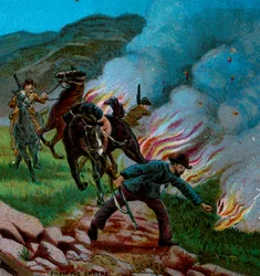 Boers tirant sur le veld, 1900