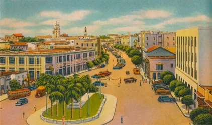 Boulevard Bolivar, Barranquilla, vers 1940