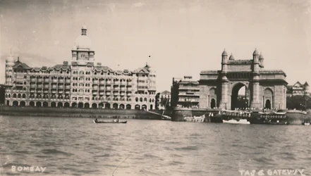 Bombay - Taj & Gateway, vers 1930