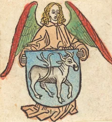Ex-libris de Hilprand Brandenburg de Bibrach, vers 1475