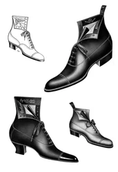 Illustrations de bottes, 1908-1909