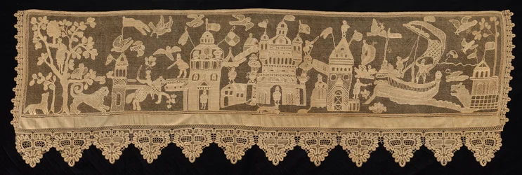 Bordure avec scène de bataille, XVIIIe siècle