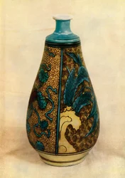 Bouteille - Kutani japonais, fin XVIIe siècle, 1945