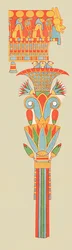 Chapiteau bouquet, Thèbes, Égypte