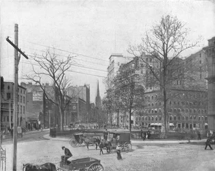 Bowling Green, New York, USA, vers 1900