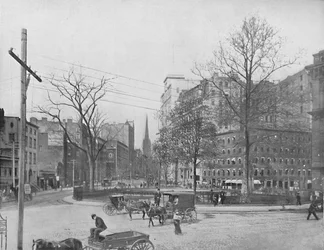 Bowling Green, New York, vers 1897
