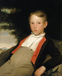 Garçon dans un paysage, vers 1840