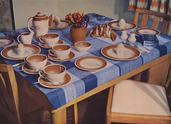 Petit déjeuner - Arrangement de table de petit déjeuner par Bowman Bros. Ltd., Londres, 1939