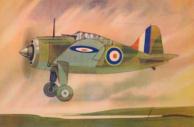 Monoplan de chasse Brewster Buffalo, vers 1944