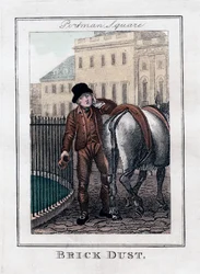 Poussière de brique, Portman Square, Londres, 1805