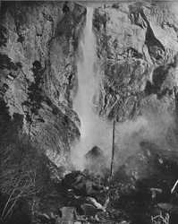 Chute Bridal Veil, Yosemite, Californie, USA, vers 1900