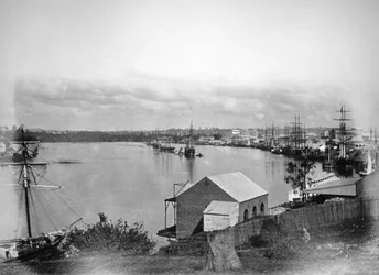 Rivière Brisbane, sud-est du Queensland, Australie, 1870-1880