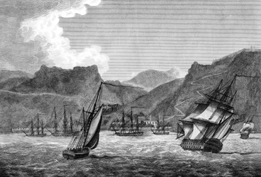 Navigation britannique au large de Sainte-Hélène, 1817
