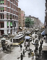 Broadway, New York, 19ème siècle