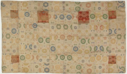 Brocade, soie. Une robe de moine bouddhiste, kesa, période Edo, 1615-1868