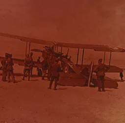 Avion britannique en panne, c1914-c1918