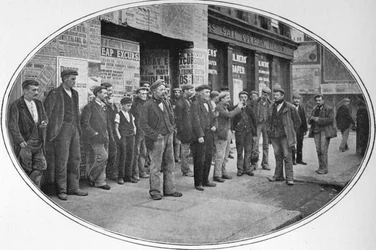 Ouvriers prêts à travailler, Londres, c1900 1901