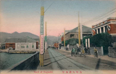 Le Bund de Nagasaki, c1910