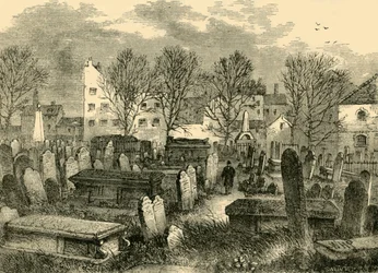 Cimetière de Bunhill Fields, vers 1872