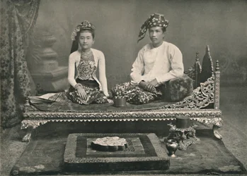 Prince et princesse birmans, 1900