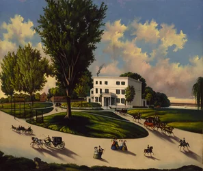 Hôtel de Burnham, vers 1845