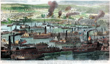 Incendie de la Maison Blanche, Virginie, Guerre civile américaine, 26 juin 1862