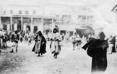 Place animée à Mossoul, Mésopotamie, 1918