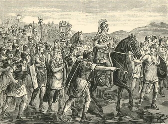 César traversant le Rubicon