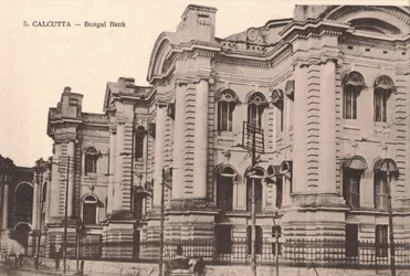 Calcutta - Banque du Bengale, vers 1900