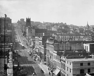 Rue de Californie, San Francisco, Californie, USA, vers 1900