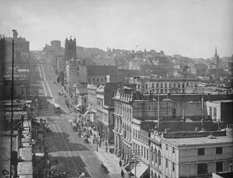 Rue de Californie, San Francisco, vers 1897