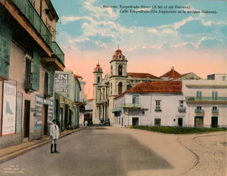 Calle Empedrado, Vieille Havane, Cuba, vers 1920