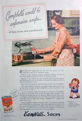 Publicité pour les soupes Campbell, 1936