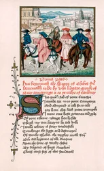 Pèlerins de Canterbury, vers 1420, XIXe siècle
