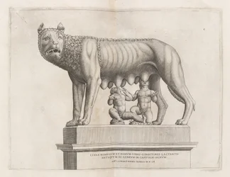 Louve capitoline avec Romulus et Remus, 1552