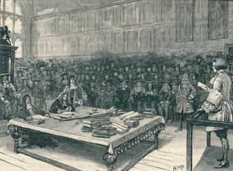 Le capitaine Kidd devant la barre de la Chambre des communes, 1700