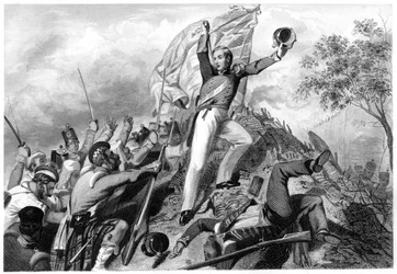 Capture des canons par les Highlanders avant Cawnpore, 1857, vers 1860