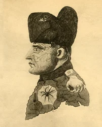 Caricature de Napoléon, vers 1814