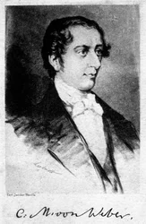 Carl Maria von Weber 1786-1826, compositeur allemand, 20e siècle